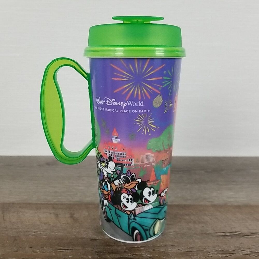 2024 Walt Disney World Resort Reusable Refillable Mug Mickey & Friends - GREEN